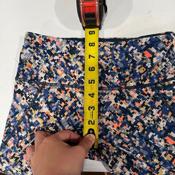 Sweaty Betty The Power 7/8 Leggings Blue Pixelated Orange Womens Size XXS - Picture 7 of 8
